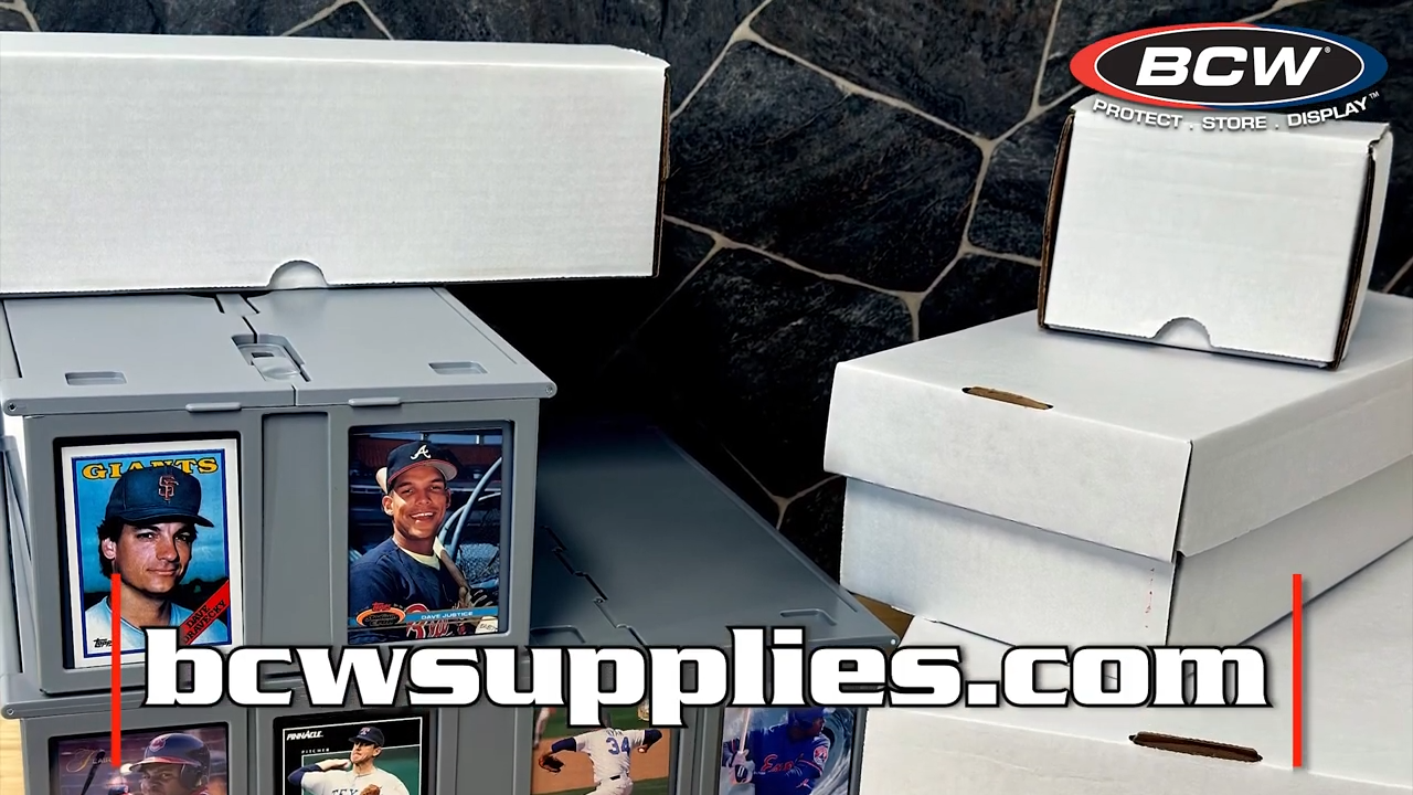 Which BCW Cardboard Boxes are Large Enough for Card Holders or Graded Cards?