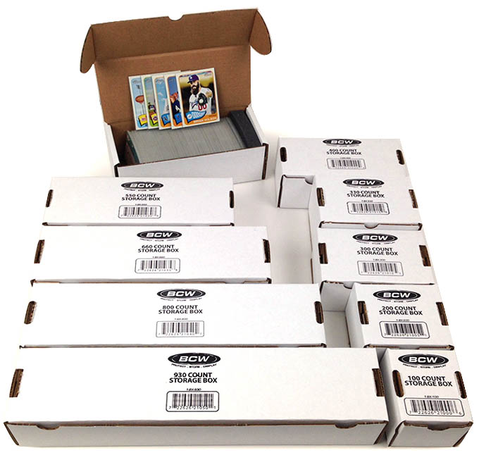 100 BCW Storage Boxes FREE SHIPPING 930 Count 