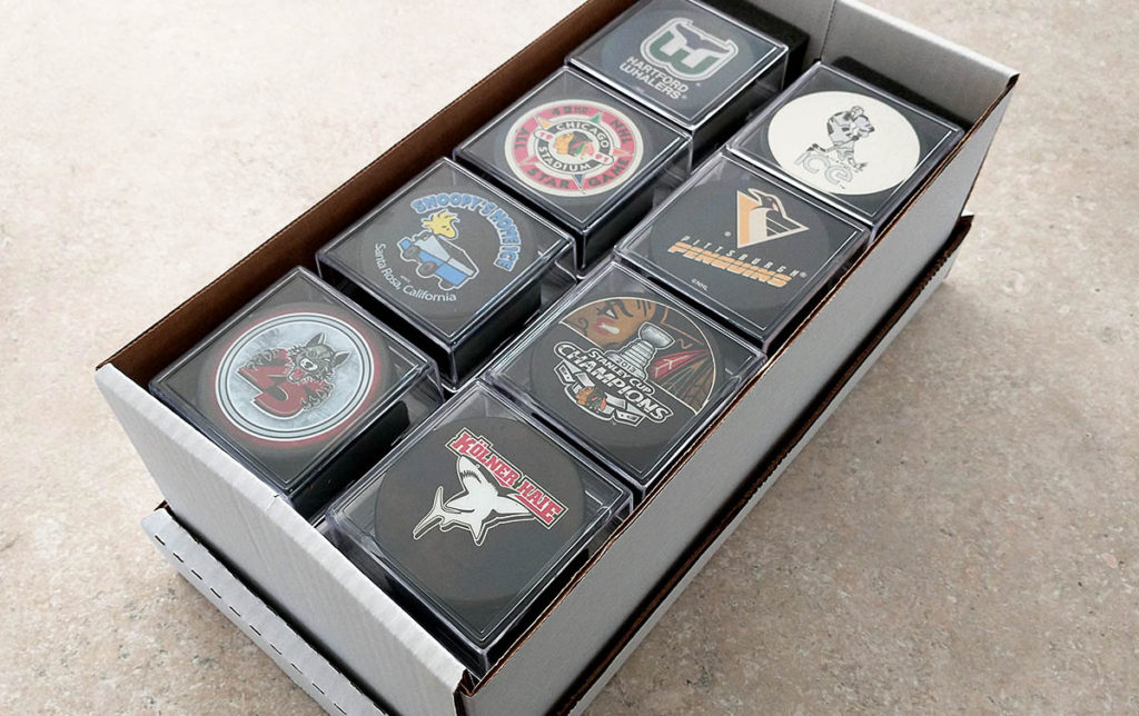 BCW Graded Shoe box with puck boxes