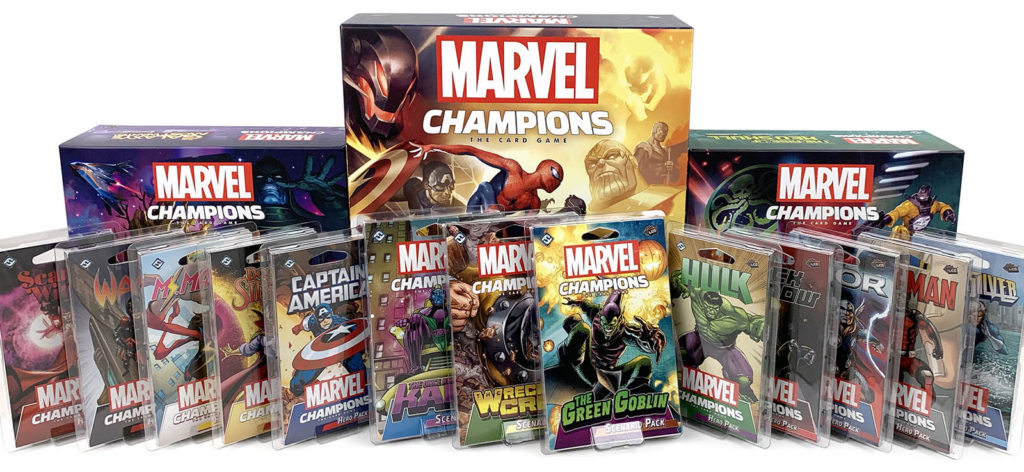 Various Marvel Champions products