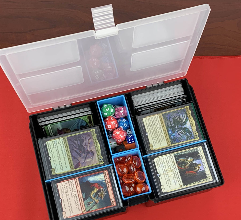 BCW Prime X4 XL with commander decks and accessories