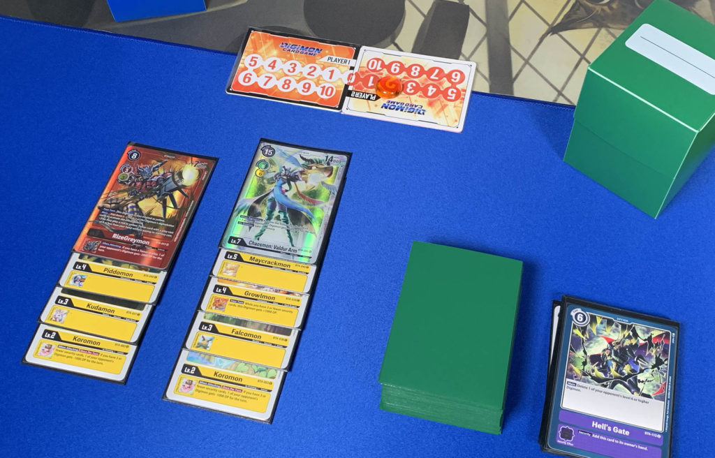 Digimon game in progress