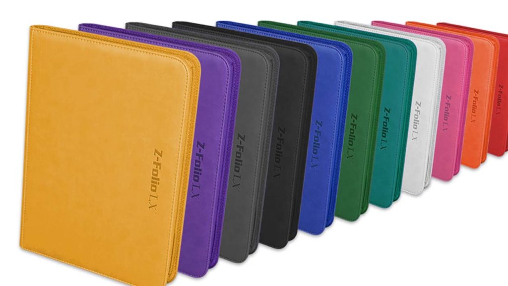 BCW 9-Pocket Z-Folios in assorted colors