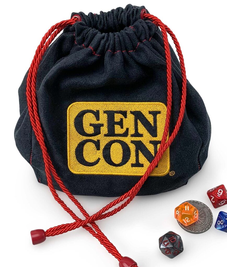 BCW Gen Con Dice Bag with dice