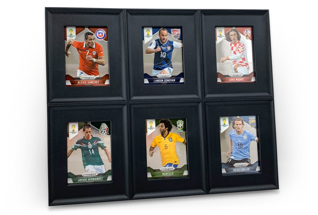 BCW Interlocking Card Frames with Soccer Cards