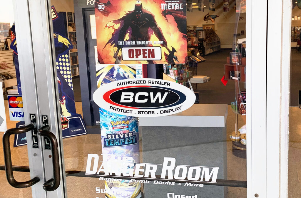 The Danger Room of Anderson, IN, with BCW Window Cling