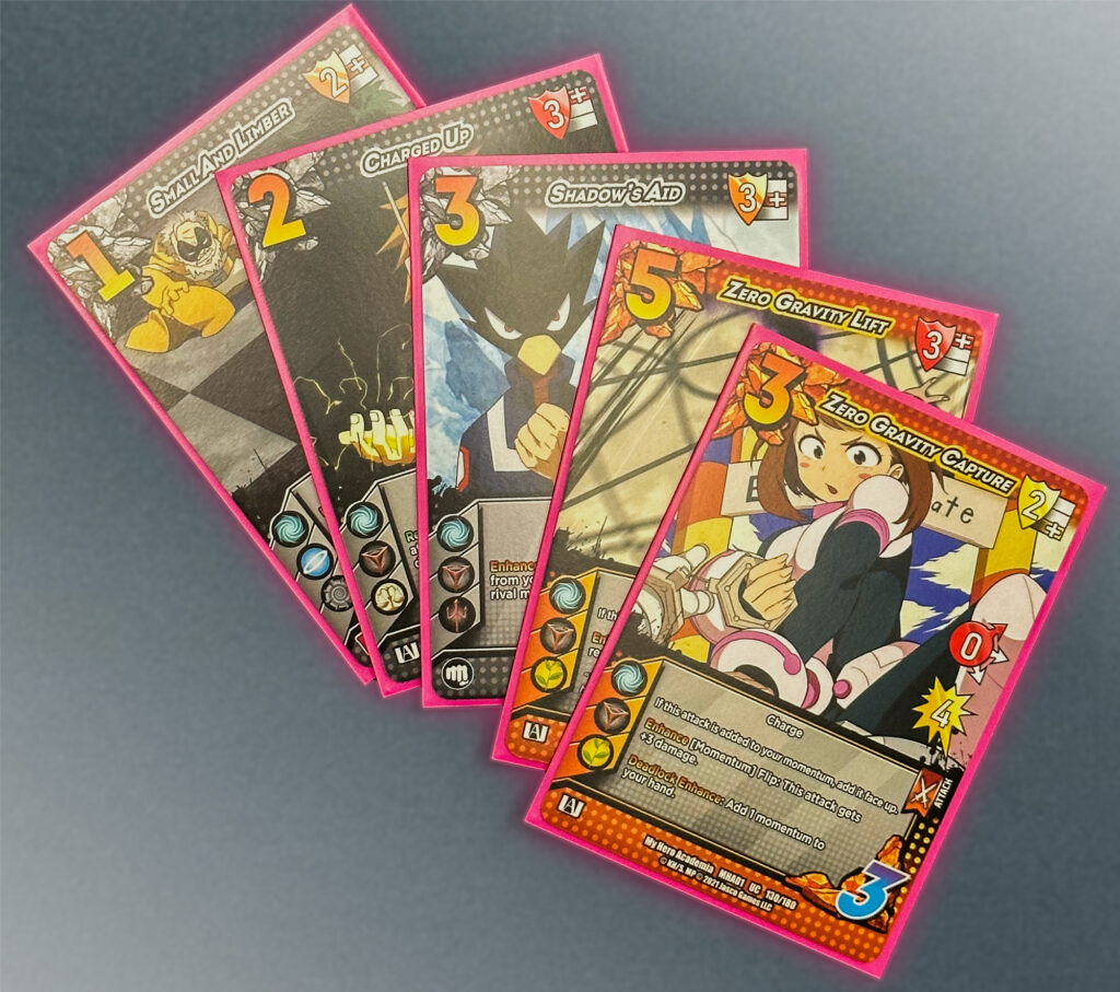 Several My Hero Academia cards
