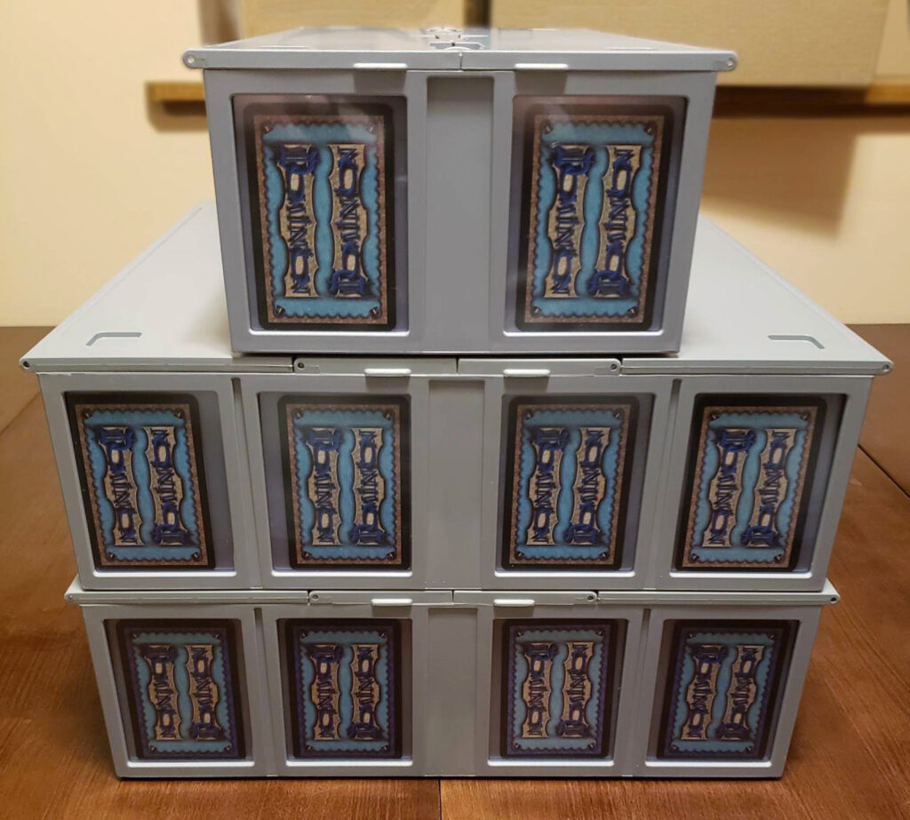 BCW card bins with Dominion cards