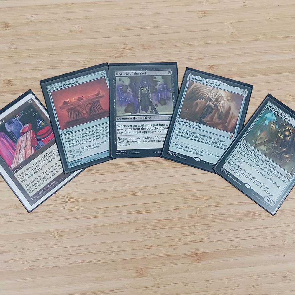 Spread of Magic the Gathering cards