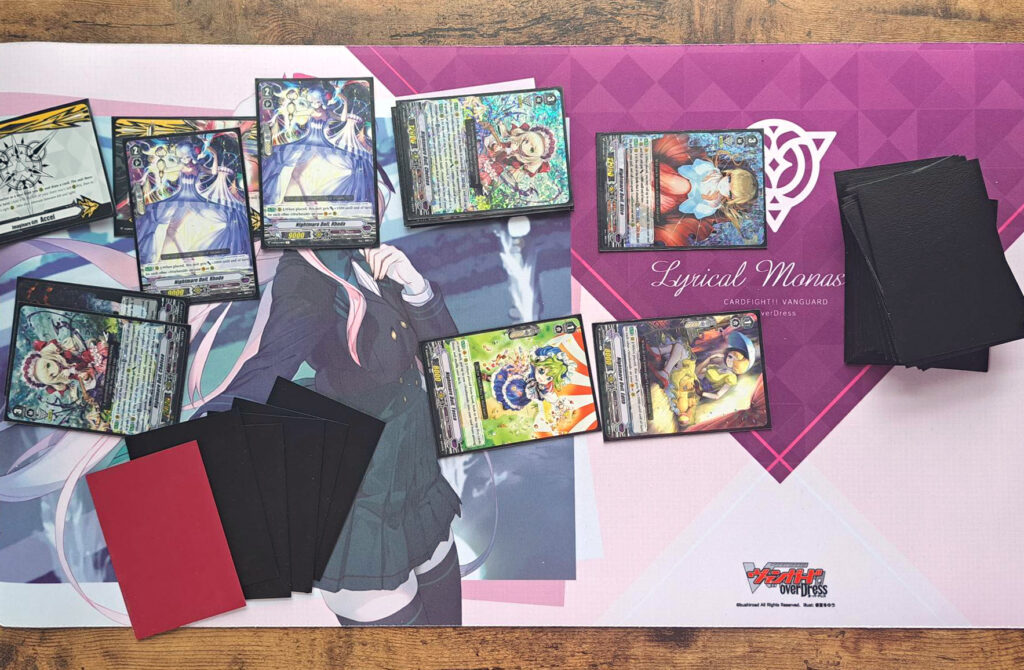 Cardfight Vanguard deck in use