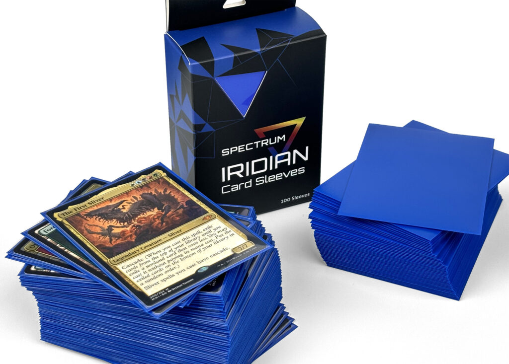 Iridian Card Sleeves with Packaging