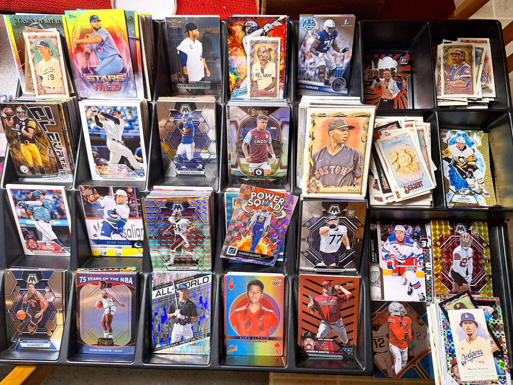 Cards in BCW Sorting Tray