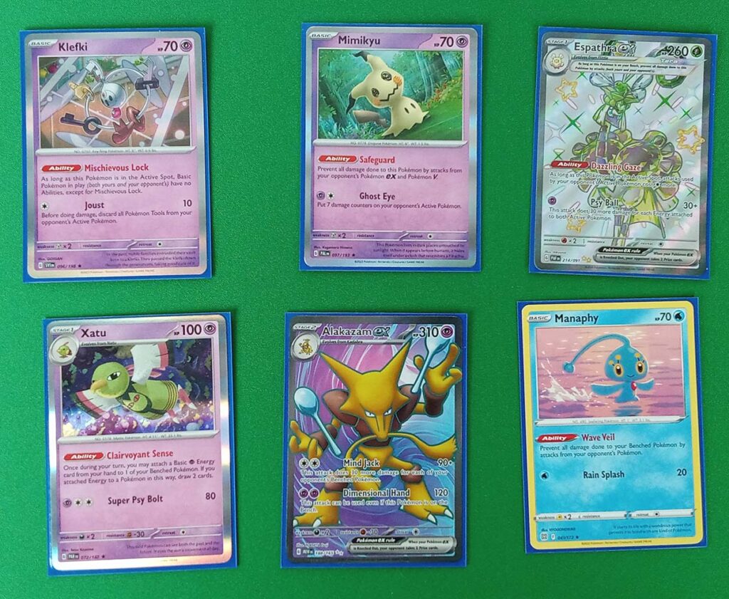 Selection of Pokemon used in the Alakazam ex deck