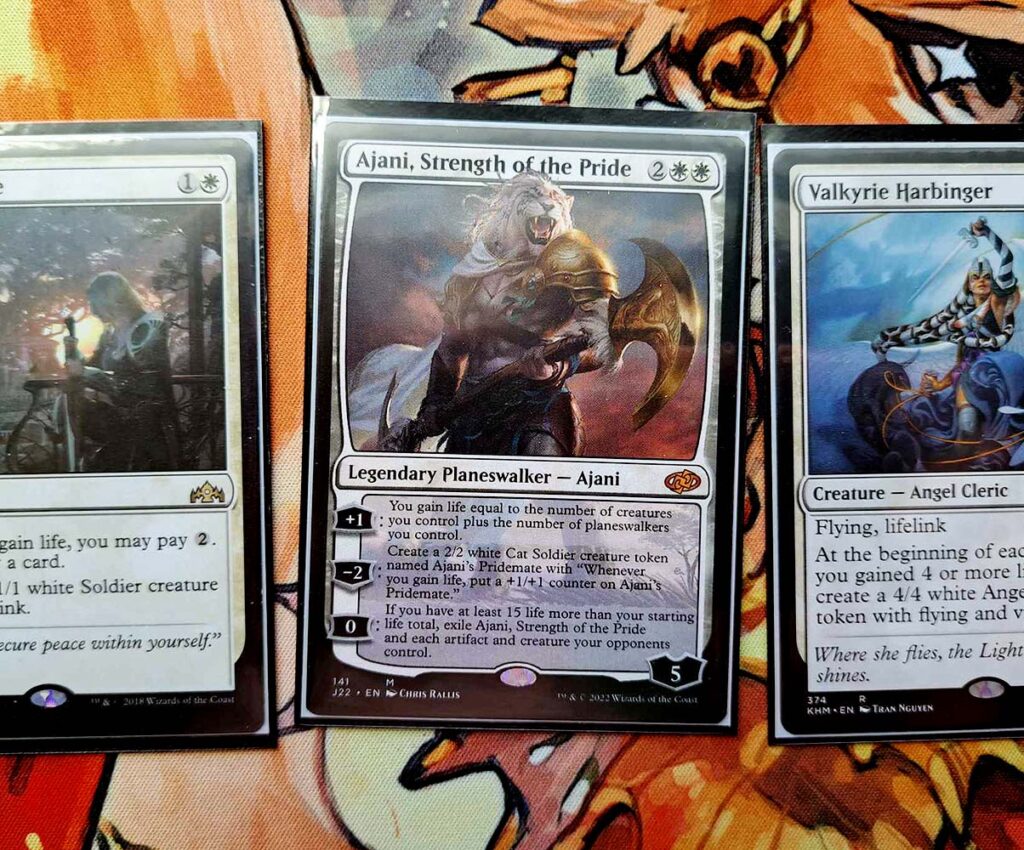 Cards from the life gain Jumpstart mini deck
