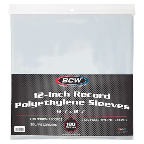 12" Record Polyethylene Outer Sleeves, 100 ct.