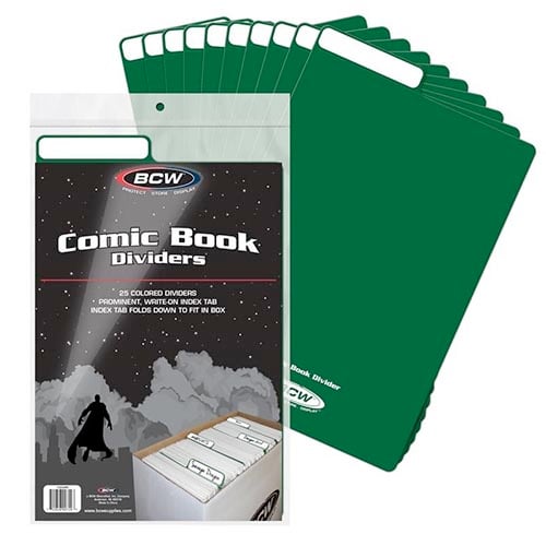 Comic Dividers with Fold-Down Tabs