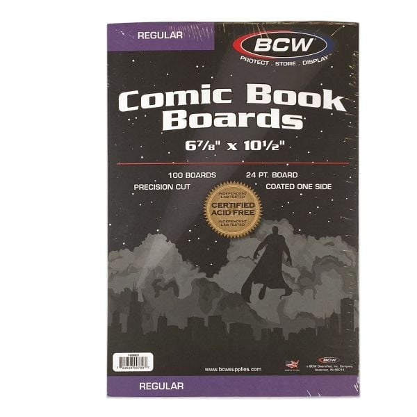 Current Comic Book Backing Boards 100 Pack, Size 6 3/4 x 10 1/2 | Collectible Supplies