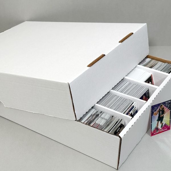 3 Row Card Game Box  Black & White Card Game Box Storage - BCW Supplies