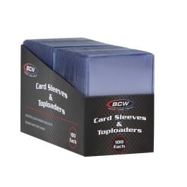 BCW 300 Count Card Sleeve & Toploader Combo Pack - Protects Sports Cards, Pokemon, MTG, Etc. - View #7