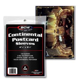 BCW Standard Postcard Sleeves 100 (One Pack of 100