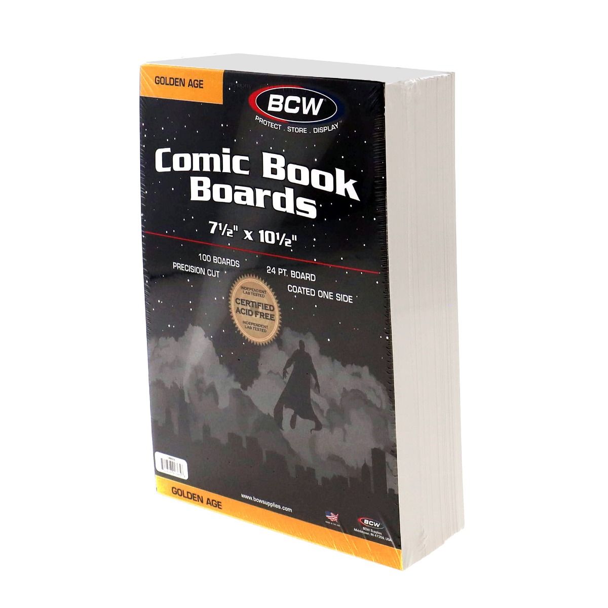 Double Sided White comic Book Backing Boards, 25 Pack