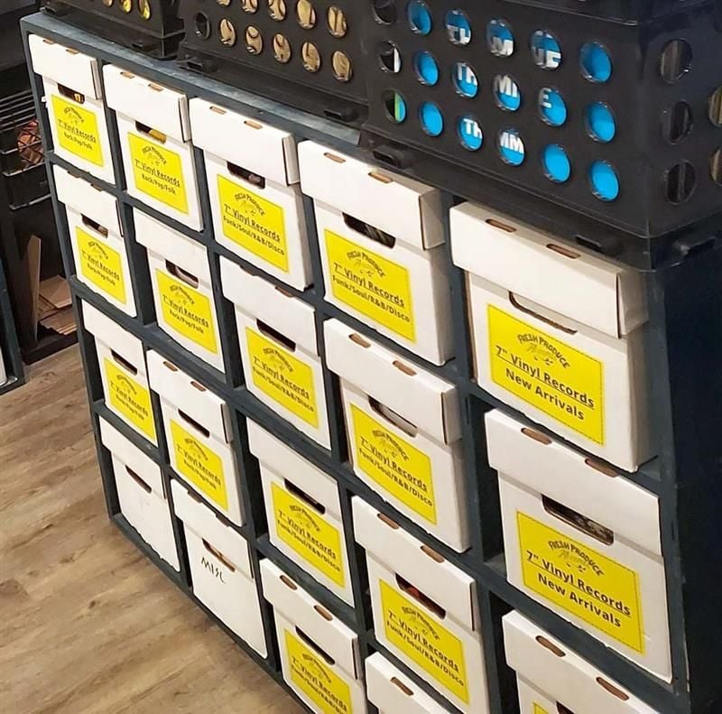 CheckOutStore 7 Vinyl Record 45 RPM Storage Box –