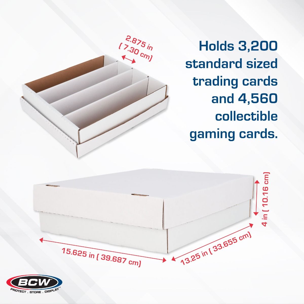BCW Supplies BCW: Card Box - 3200 Count - TATE'S Gaming Satellite