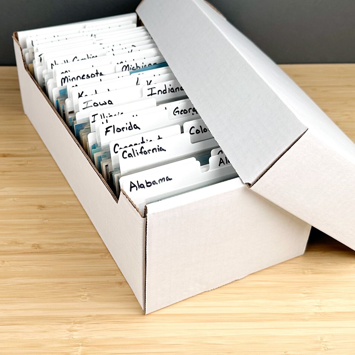 STORAGE BOXES - for 5 x 7 Postcards