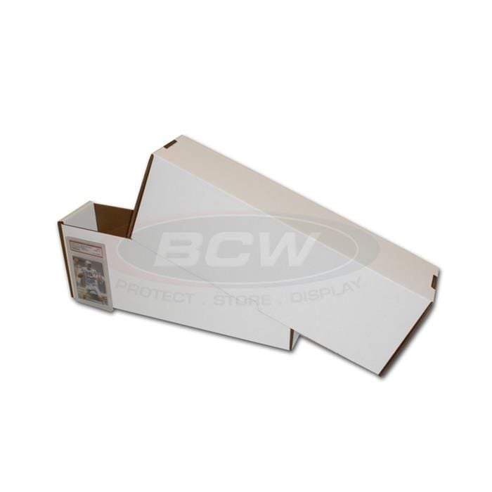 (2 pk) BCW 14 in Toploader Cardboard Storage Box-Sport Trading Card Boxes
