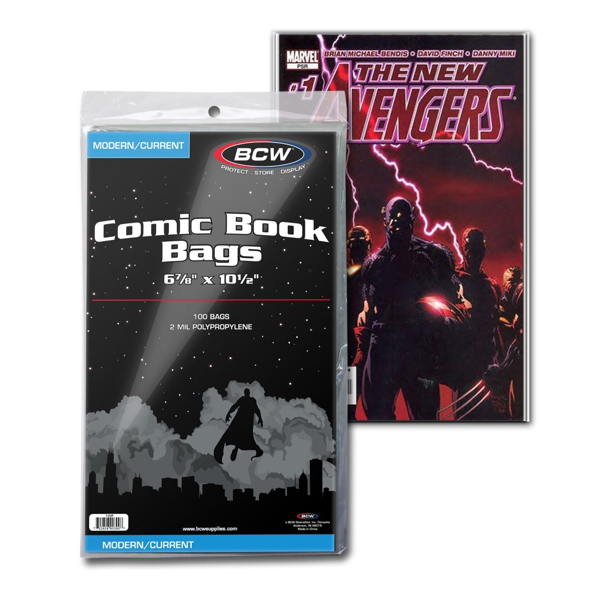 BCW Current Comic Book Bags and Backing Boards - 100 ct