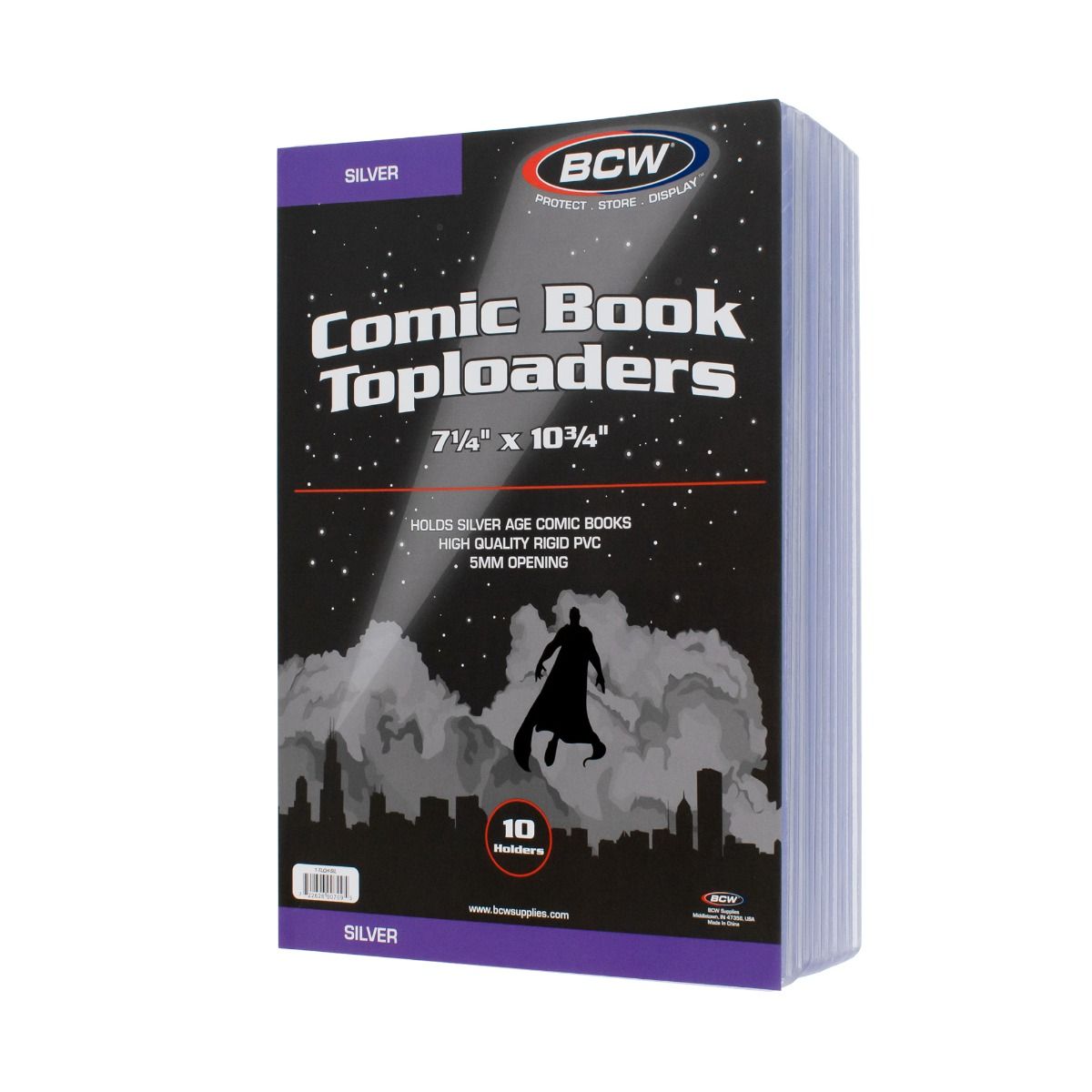 Comic Book Top Loader, 7 x 10 3/4, 10 pack