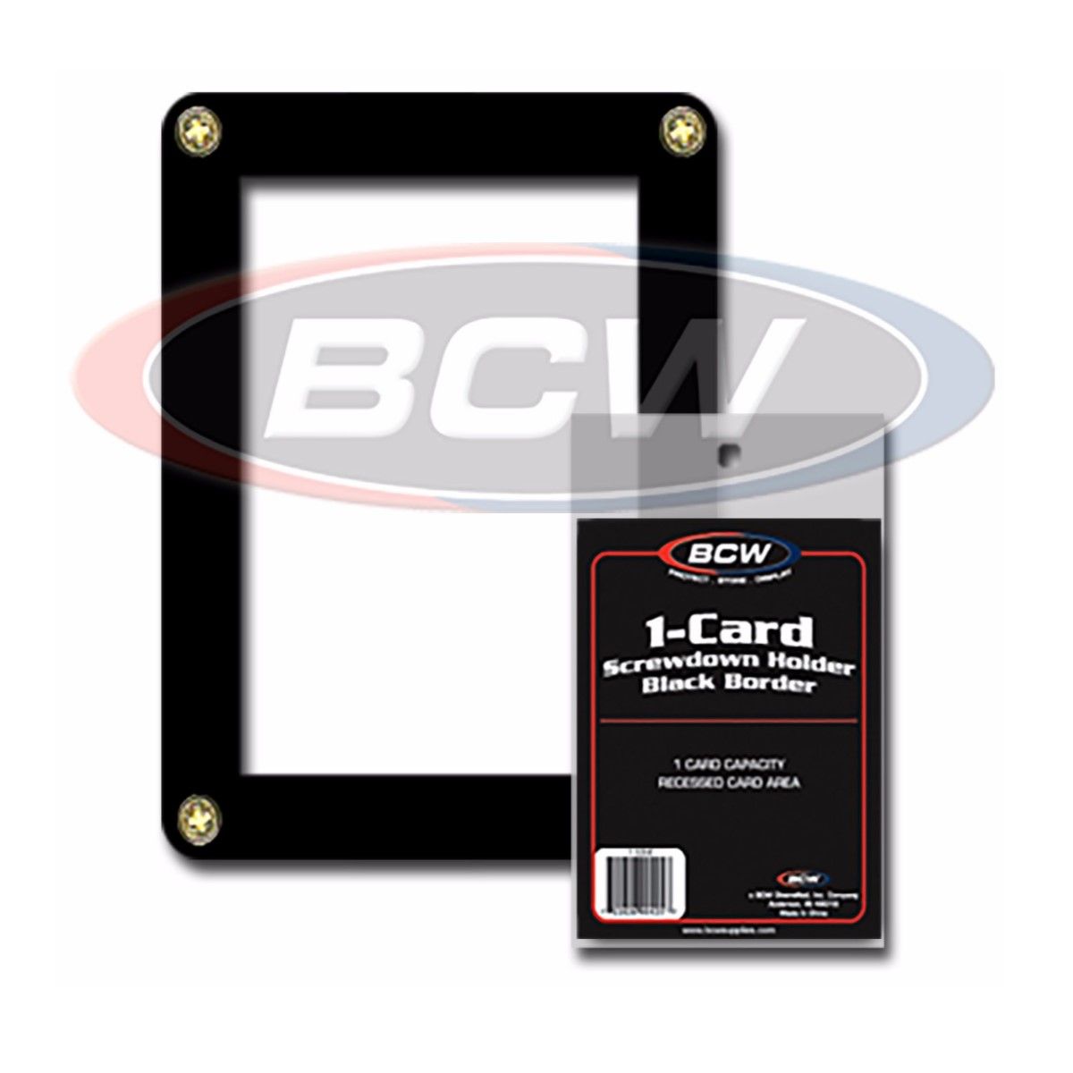 メーカー直売所 1 Card Border Black - Holder Screwdown コレクター向けコイン・紙幣