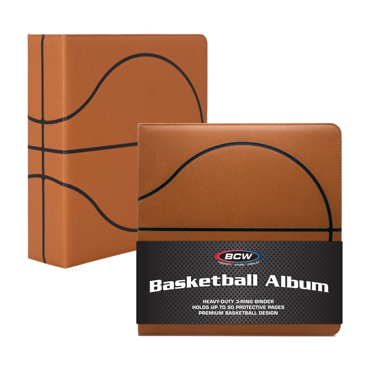3 in. Album - Basketball Collectors Album - Premium Brown
