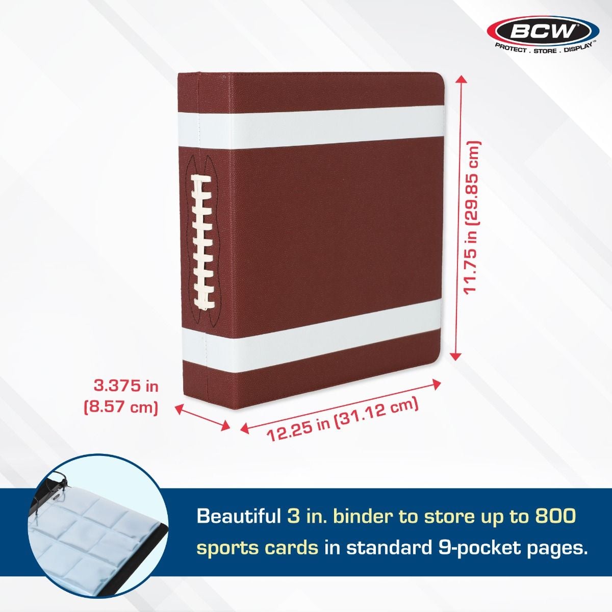 3 in. Album - Football Collectors Album - Premium Brown