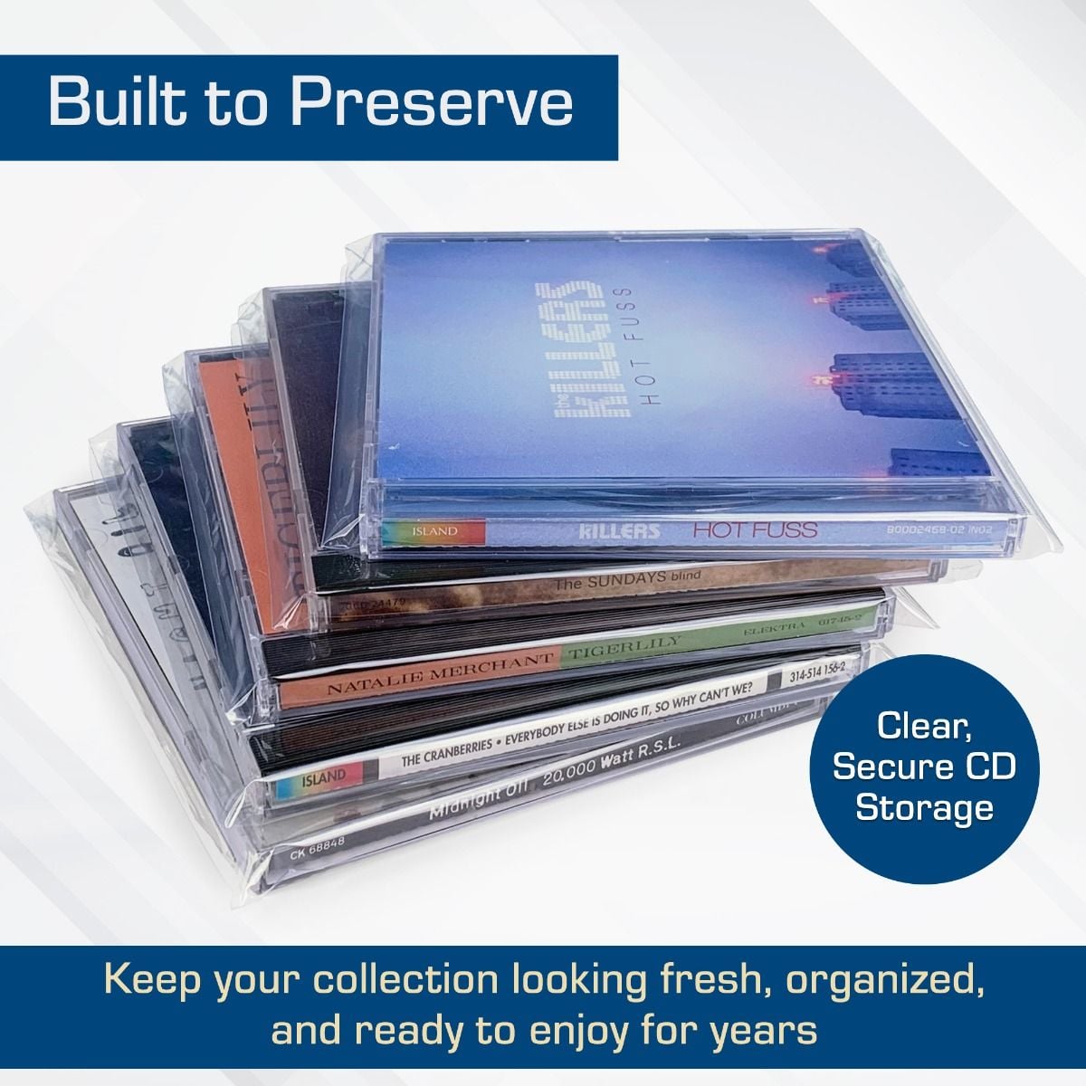 Resealable CD Bag - Jewel Case