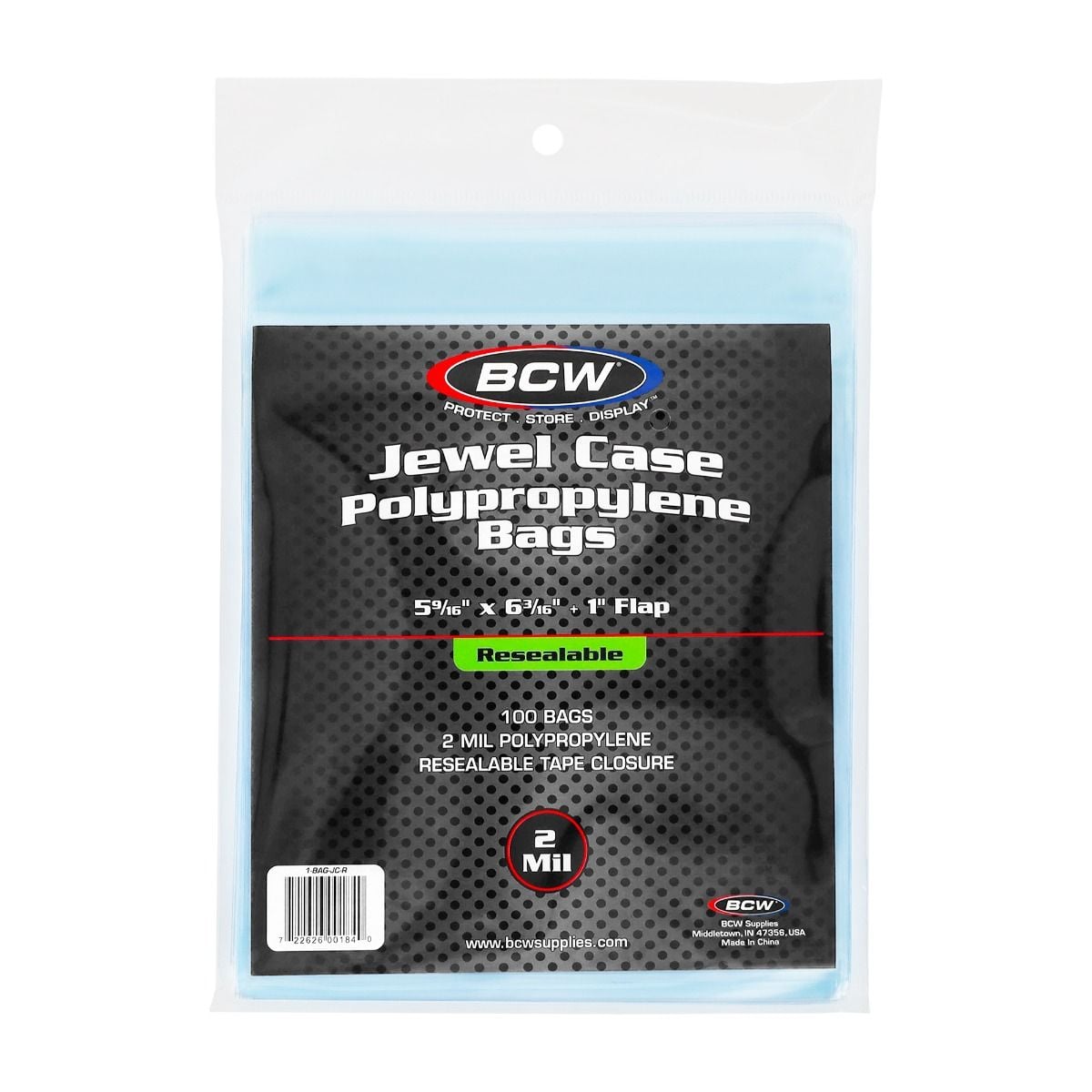 Resealable CD Bag - Jewel Case
