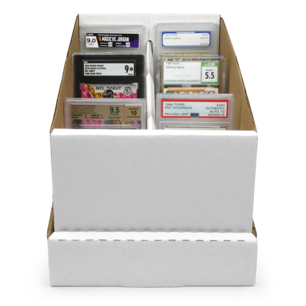 bcw slotted graded card box Amazon.com: BCW 2-Row Graded Card Storage Box – Gray | Stackable PSA Slab  Case with Lid & Handle | Compatible with PSA, BGS, SGC, CSG, HGA