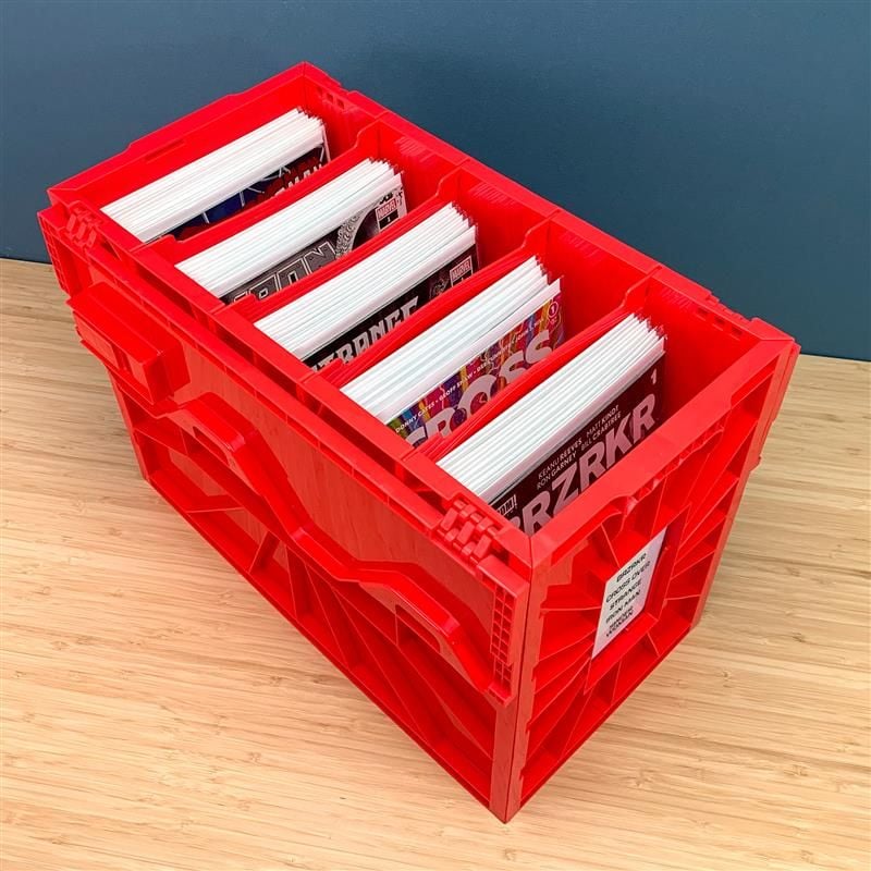 Conic Bin コニックビン 1-cbb-short-red_6_4dividers-