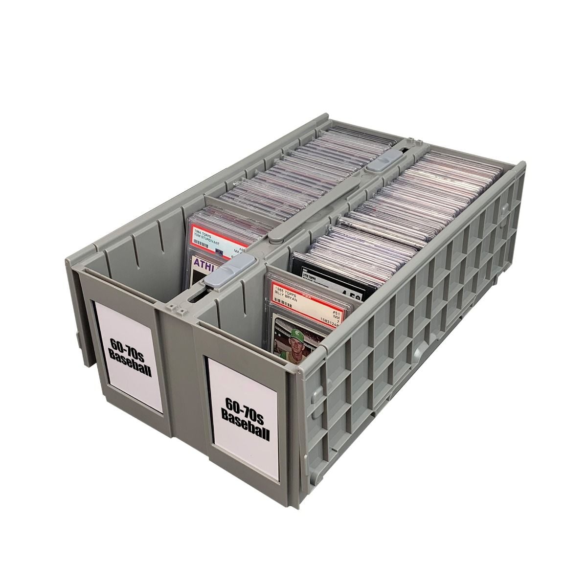 Top Loader Case New 2-Row Graded Cardboard Storage Box For
