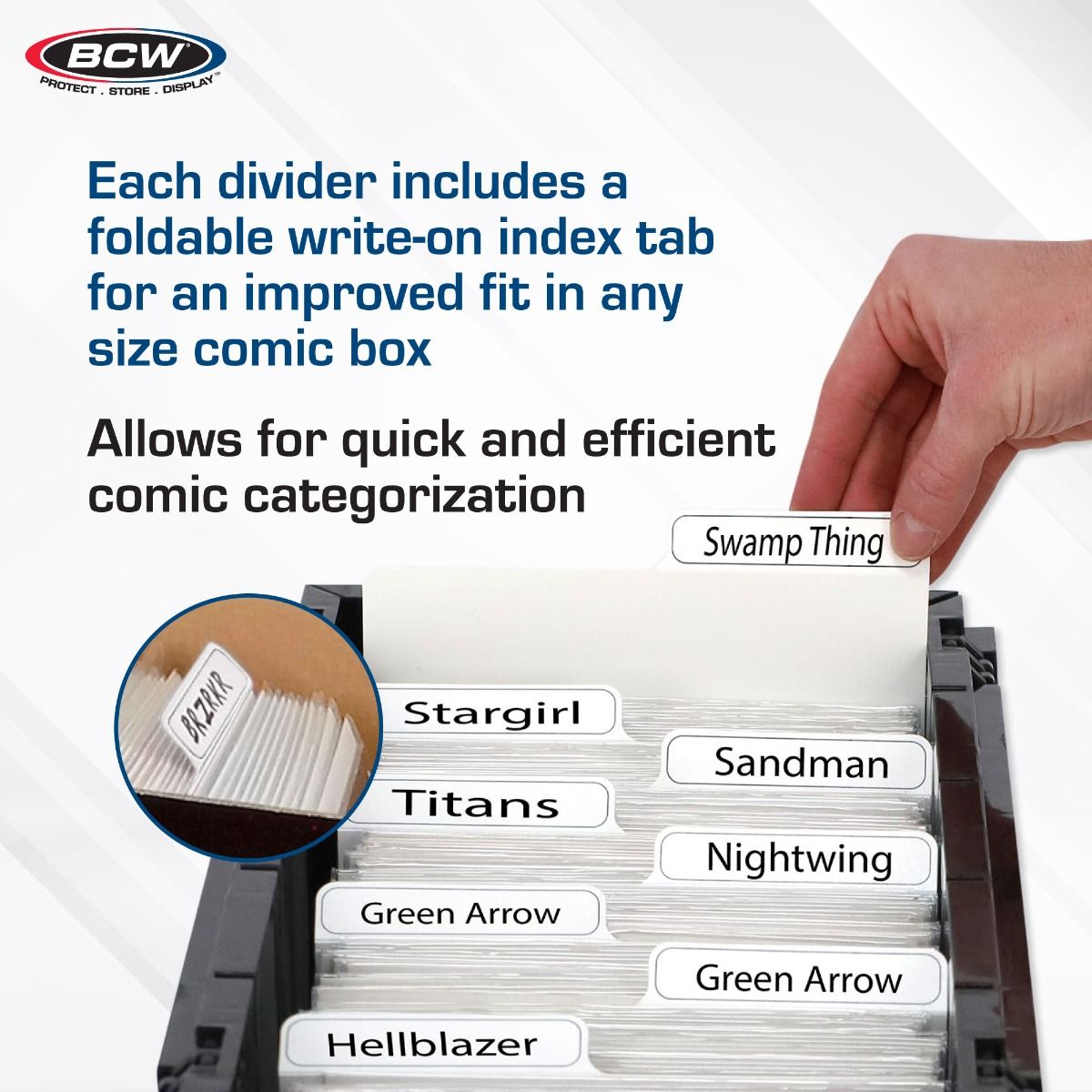 BCW Comic Bin Partitions | Exclusive Organizer For Short