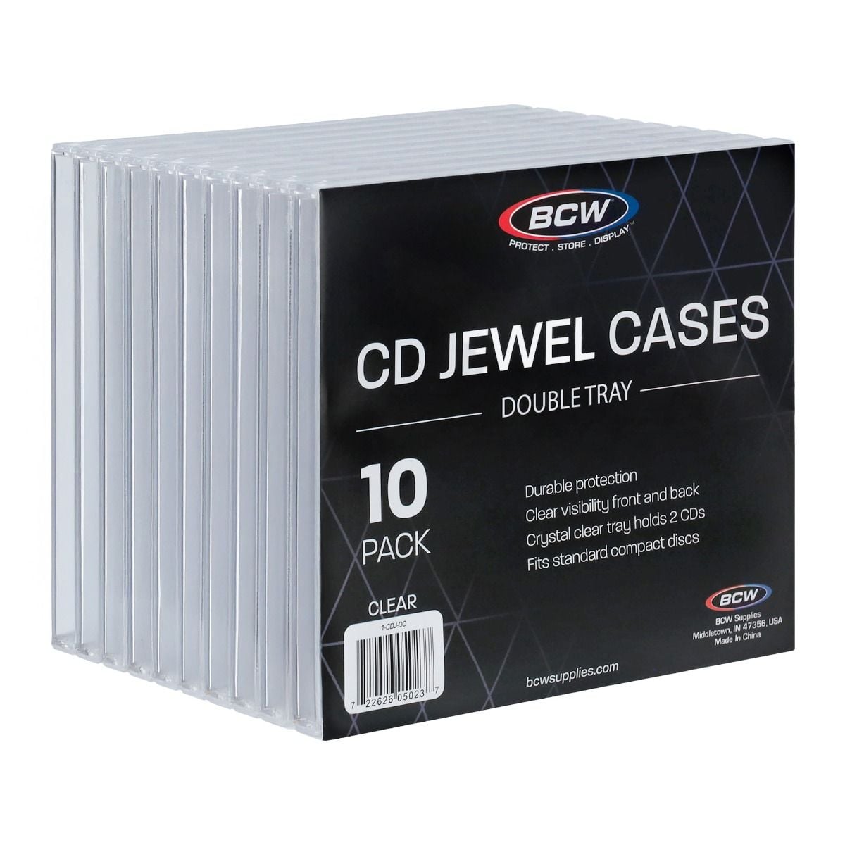 CD JEWEL CASES - DOUBLE TRAY