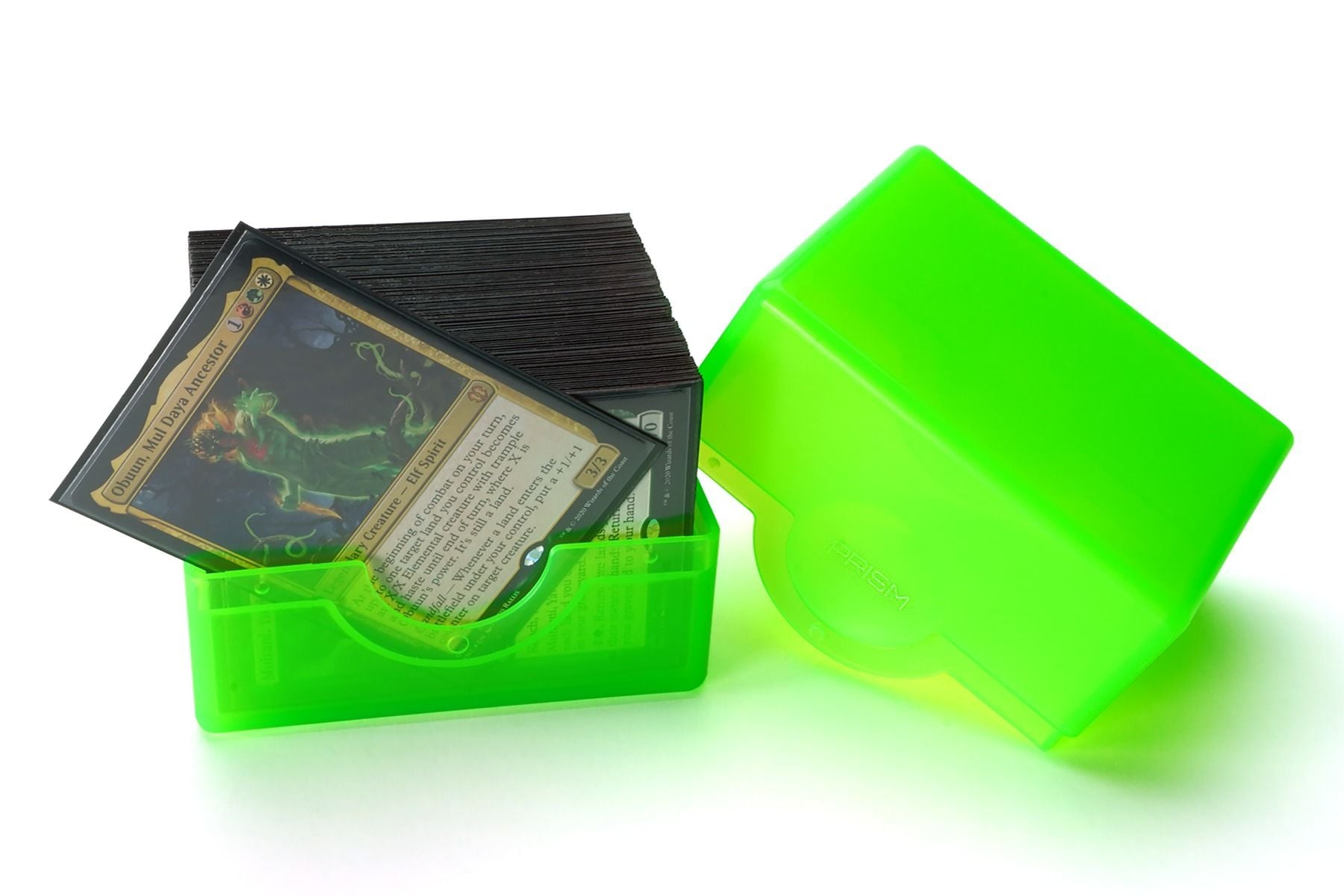 Lime Green Polished Prism Deck Case