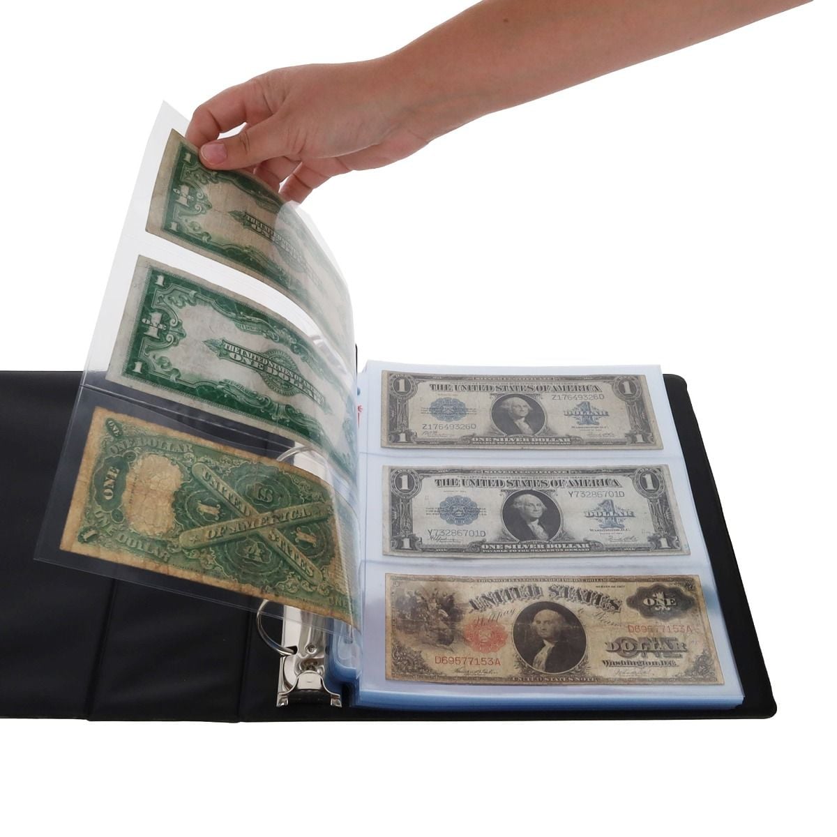 Currency Portfolio Near Me Laserweld 20-Pocket Coin Pages | 50 Count | Archival Acid-Free 3 Semi Rigid Currency Holder