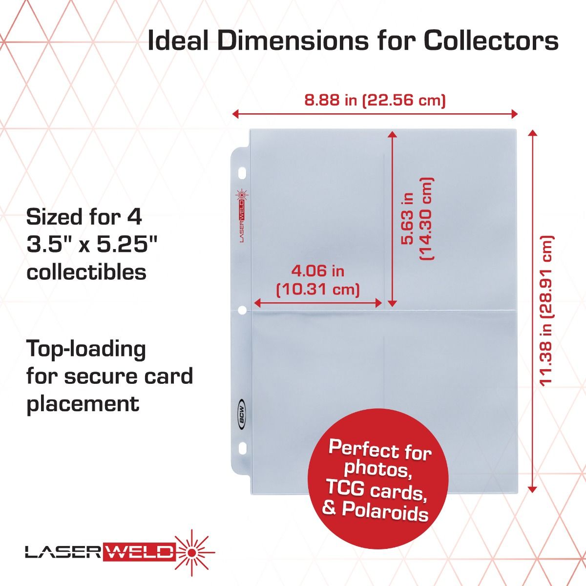 LaserWeld 4-Pocket Photo Page (50 CT. Pack)