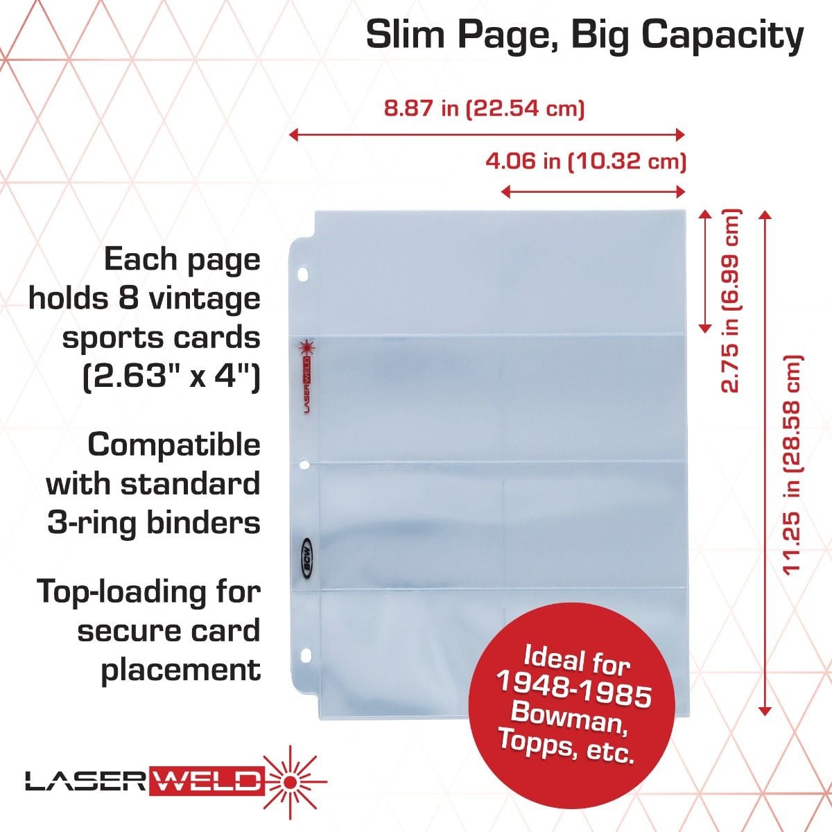 8 pocket card binder Magic the Gathering CCG: Mana wide elastic strap in matching color safely closes this album. 8-Pocket Polypropylene Binder Pages for