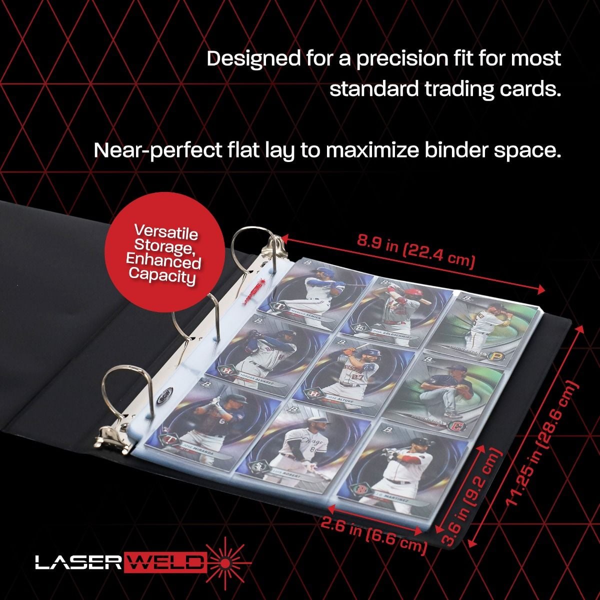 Laserweld Pages - 9 Pocket - 100ct Box