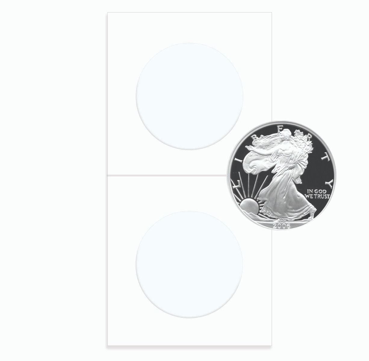 BCW Cardstock Coin Flips – Archival Coin Holders for Collectors