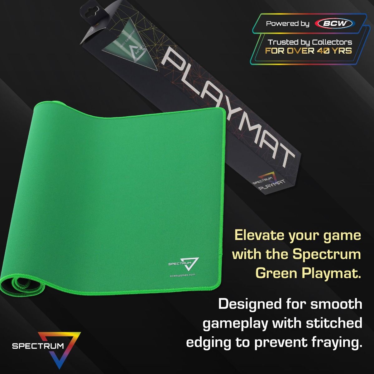 Playmat with Stitched Edging - Green