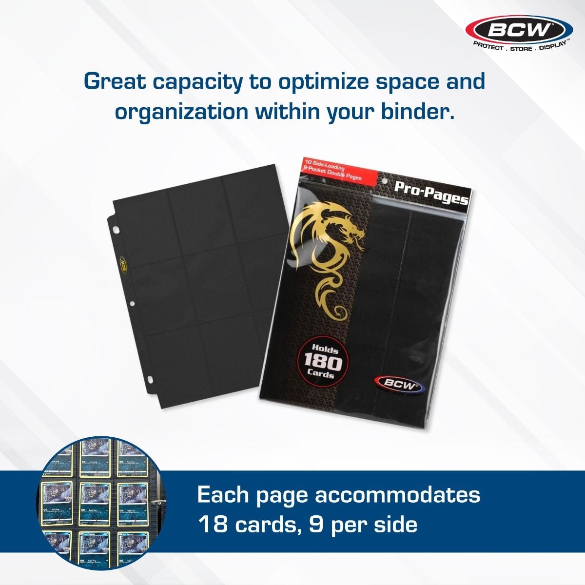 Side Loading Trading Card Binder Sleeves | Protect & Store Collectible YuGiOh, Pokmon & Magic: The Gathering Cards - BCW Supplies Side Loading Trading Card Binder Sleeves | Protect & Store Collectible YuGiOh, Pokmon & Magic: The Gathering Cards - BCW Supplies