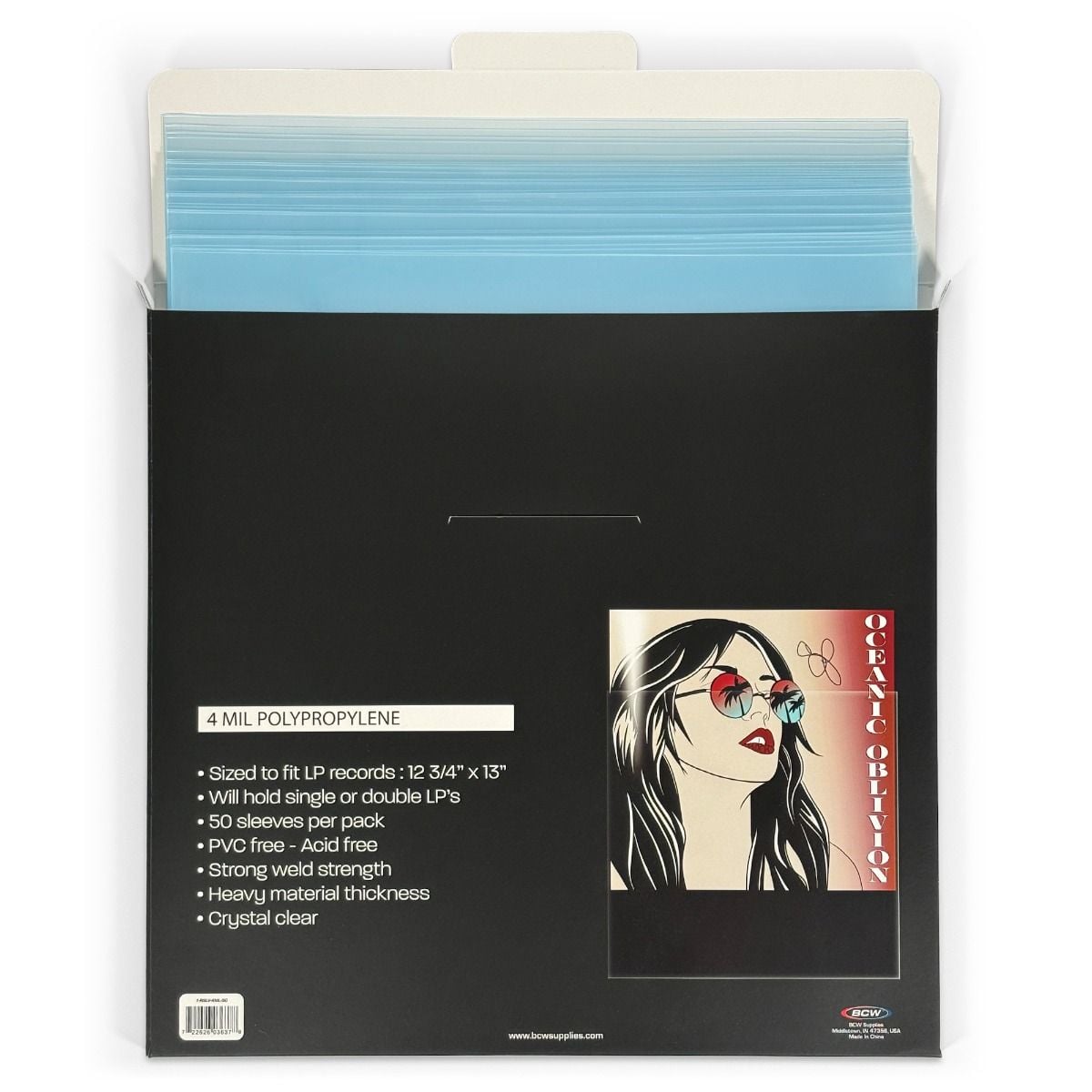 50 Schallplattenhüllen – 12 3/4 X 13 Zoll, 4 Mil Stark, Klare Schutzfolien Für Vinyl
